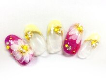クリスタルネイル ボンベルタ橘店(CRYSTAL NAIL)/フラワーネイル