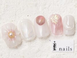 ピンクぷっくりフラワー