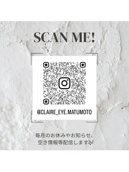 クレア(CLAIRE)/当店のInstagram♪