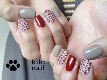 キキネイル 溝の口(kikinail)/ツイードネイル/チェック