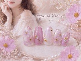 【秋桜ネイル】