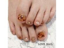 ラブネイル(LOVE NAIL)/ベッコウフットネイル