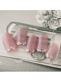 ラメホログラムキラキラネイル