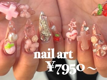 ゆびノさき イバラキシ(ibarakishi)の写真/≪個室完備≫[持ち込みデザインOK]Artやり放題60分¥7950～◆指先からセンスが漂う上級者な雰囲気を♪