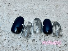モモネイル(MOMO nail)/レース、個性派ネイル