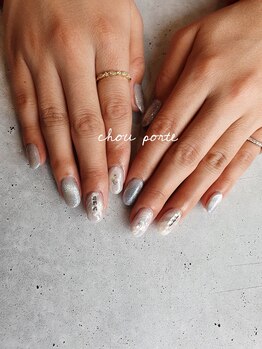 シュポルテ(chou porte)/大理石風ネイル