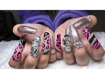 ギャルネイル ロングネイル