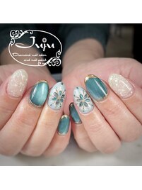 アナ雪風ネイル