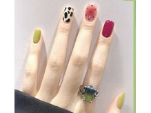 ネイルサロン ジェイ(Nail Salon J)/カラーフル/ドット/牛アート
