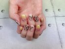 ヒョウ柄ネイル