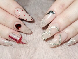 横向きハートチェーン　マーボー