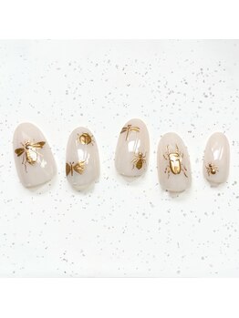 アルセア 上野御徒町店(Alcea)/虫ネイル　手描きアート　