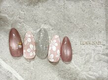 パラジェル・フィルイン導入店　LUKE NAIL Ginza【ルークネイルギンザ】/フローラルパターンデザイン