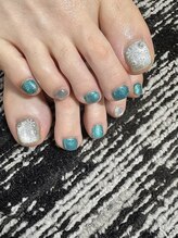 ☆マグ×ラメの雪の結晶フット☆