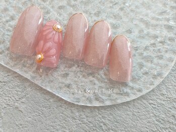 マニッシュ(Manish)/アート付きワンカラー