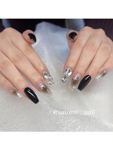 エムネイル ブランチ(Mネイル branch)/satomi担当:黒系ワンホンネイル