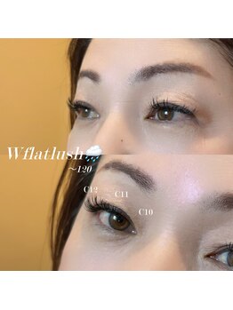 ギッシュ アイラッシュ桃花台店(guiches)/Wフラットラッシュ120本