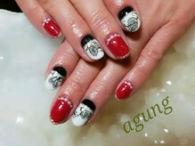 アグン(agung)/モノトーンネイル♪