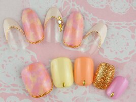 ハンド＆フットお揃いネイル