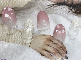 【７５５０円】ハートホロネイル