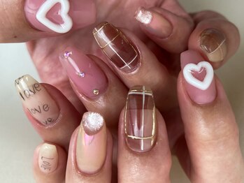 ティンク(Tink)/オーロラ ハート ネイル