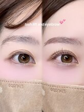 メル(meru)/eyebrow × lash lift