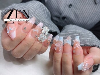 ゼン ネイル デザイン 池袋(ZEN NAIL DESIGN)/題長さだしやり放題×つけ放