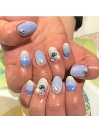 ～カジュアルボーダーネイル～