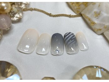 ブレス 天童店(BLESS)/ゼブラ柄ネイル