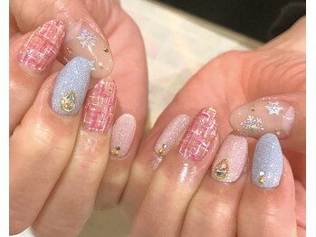 ドレス ネイルアンドアイラッシュ 梅田(Dress)/【Dress 梅田】ツイードネイル♪