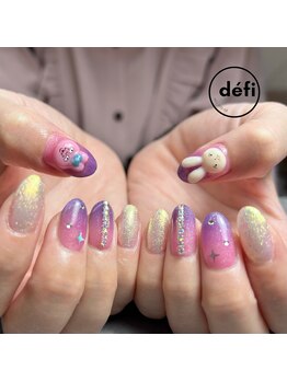 キラキラ推しネイル/¥8500