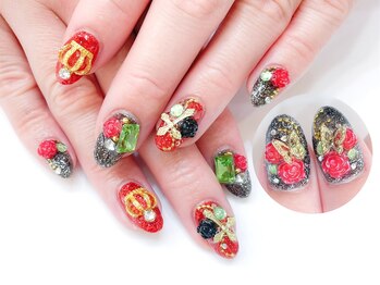 ネイルコレクション ピンク(Nail Collection Pink)/ジェルストーン放題★ゴス：薔薇