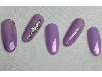 スピードネイル アンド アイ 宮交シティ店/#180【オーロラ×シェル】