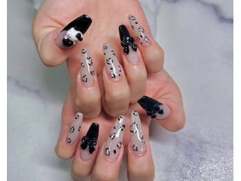 キアラネイルサロンの写真/【自爪が短い/ひび割れ/亀裂補強/深爪改善◎】チップ長さだし150分持ち込みデザイン¥12980/スカルプも♪