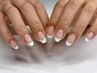 【再来】フレンチネイル(クリアベース)