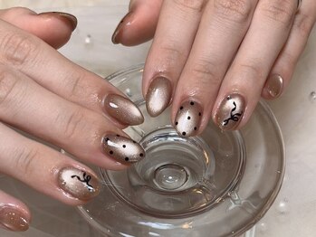 トニア バイ オーストネイル(TONIA by Aust nail)の写真/今話題のマグネット・ミラー・フラッシュネイルを10本楽しめる☆【ハンドワンカラー¥6300】