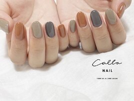 秋カラーのワンカラー。。