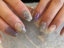紫陽花みたいなニュアンスネイル