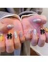 タータンチェック　リボンパーツ