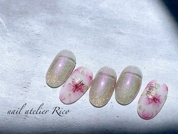 ニュアンスフラワーネイル