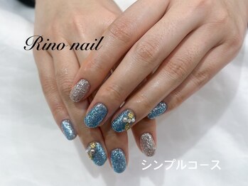 リノ ネイル(Rino nail)/冬エレガンス　80135