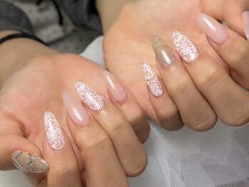 ユニネイル 池袋(Uni Nail)/ピンクレースネイル