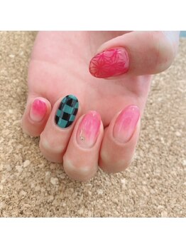 ヘアー アンド ネイル サプール(HAIR and NAIL SAPEUR)/鬼滅ネイル