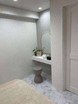 リラクゼーションサロン カラン(calan)/施術後はこちらで身仕度を