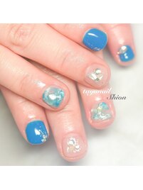 ニュアンスブルーネイル