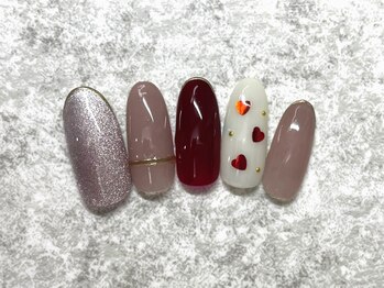 ミオリィ(meoli)/マグネットネイル+ハートホロ