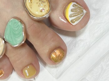 ジェミーネイル(JeMY nail)/〈フット〉こだわりアート