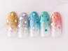 Hand★斜めフレンチ・ラメグラ　7500円【オフ別途1100】