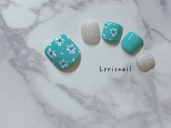 リリックネイル 本八幡店(LyricNail)/爽やか☆フラワーネイル♪