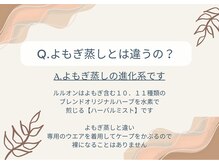 ヨサパーク レッヒェルン(YOSA PARK Lacheln)/Q.よもぎ蒸しとは違うの？